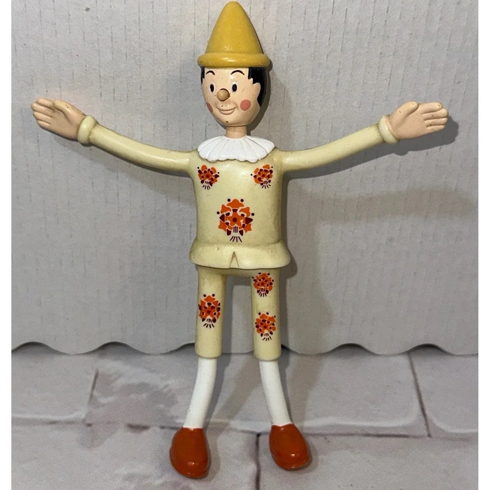 Vintage 2002 McDonalds Pinocchio‎ and The Cat Bendy Figures Miramax Toy Set